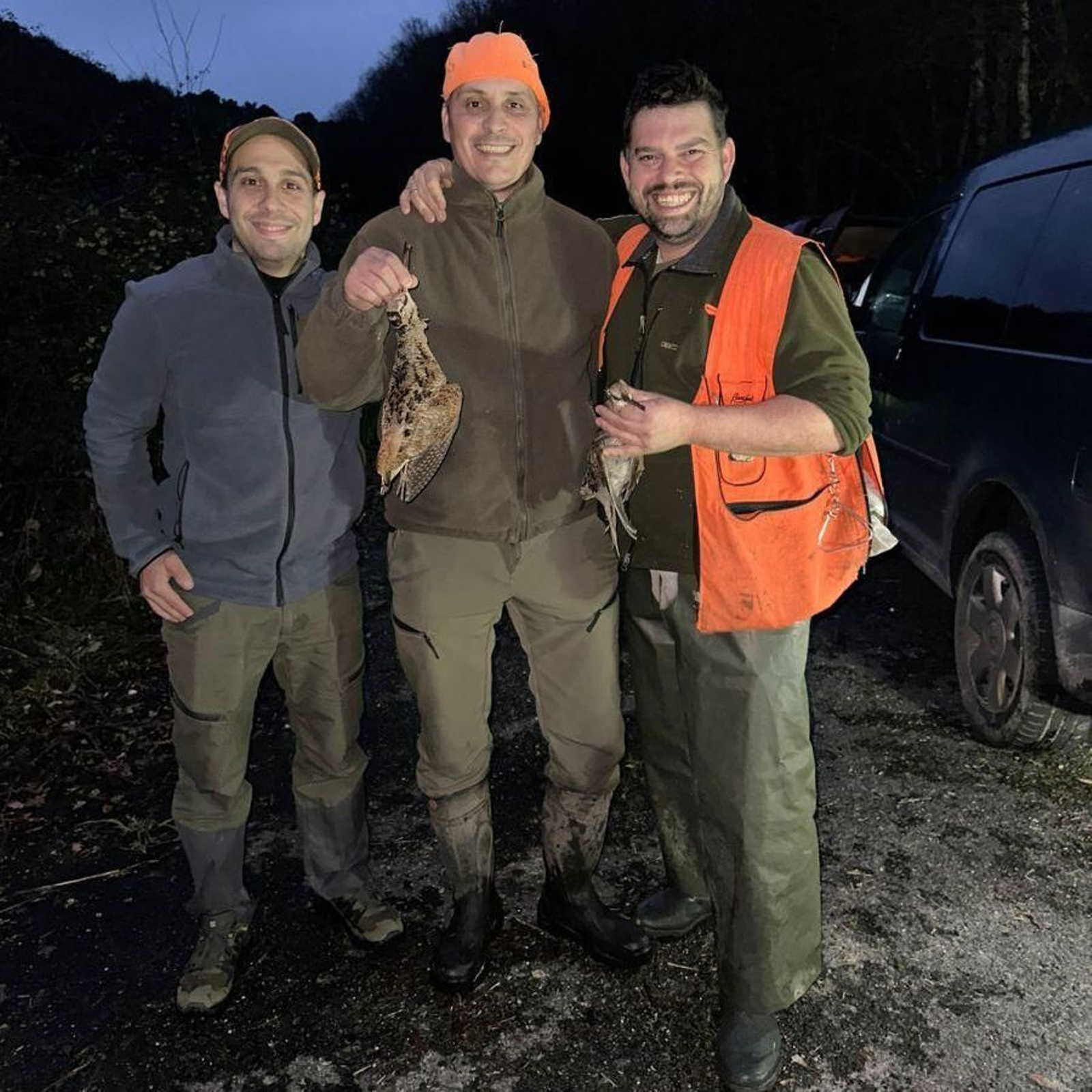 Jonathan Estévez, Marcos Nogueira y Jorge Castro.