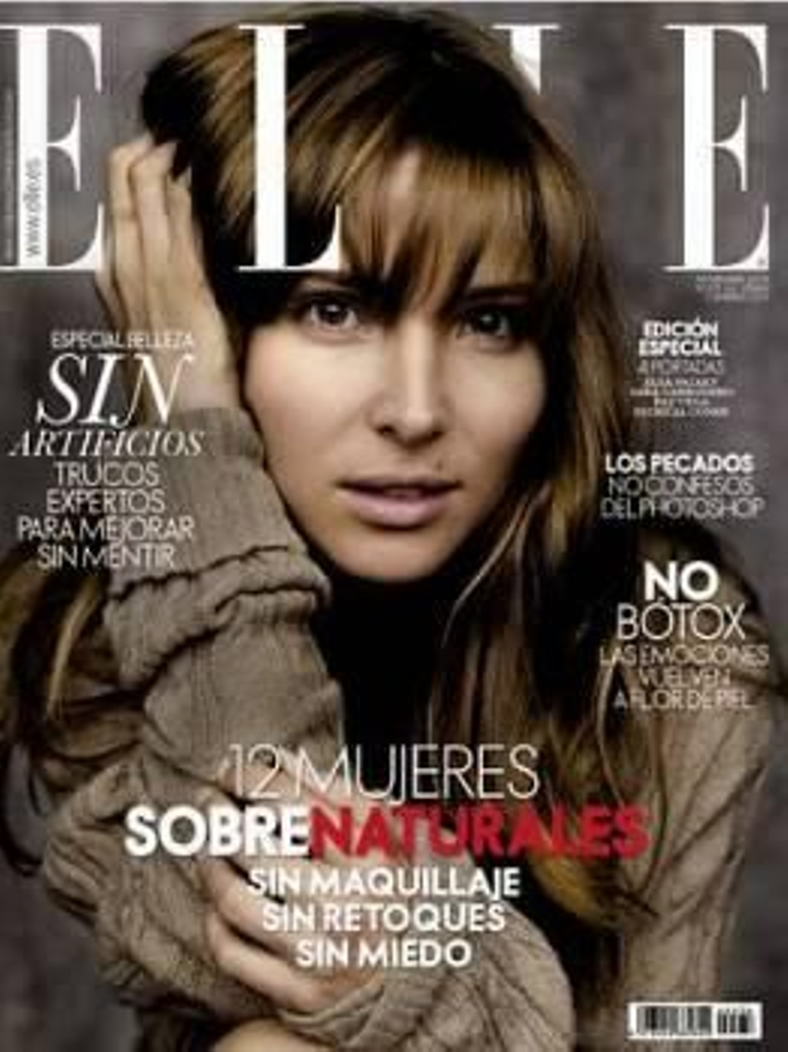 Elsa Pataky es uno de los rostros que se puede ver sin maquillar en la revista 'Elle'.