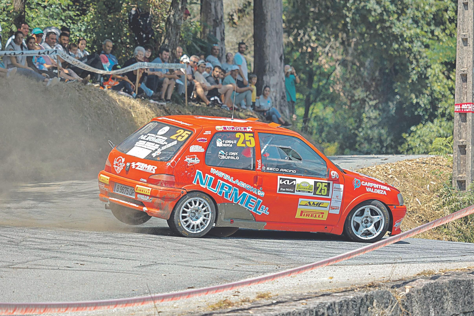 Una imagen de un tramo del Rally Sur do Condado.