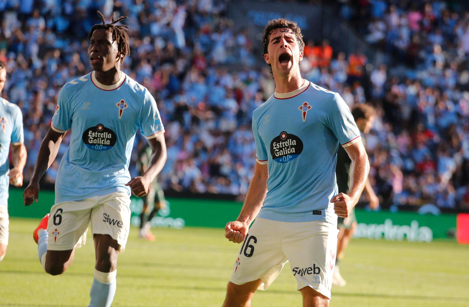 Galería | El partido entre Celta y Racing de Santander, en imágenes