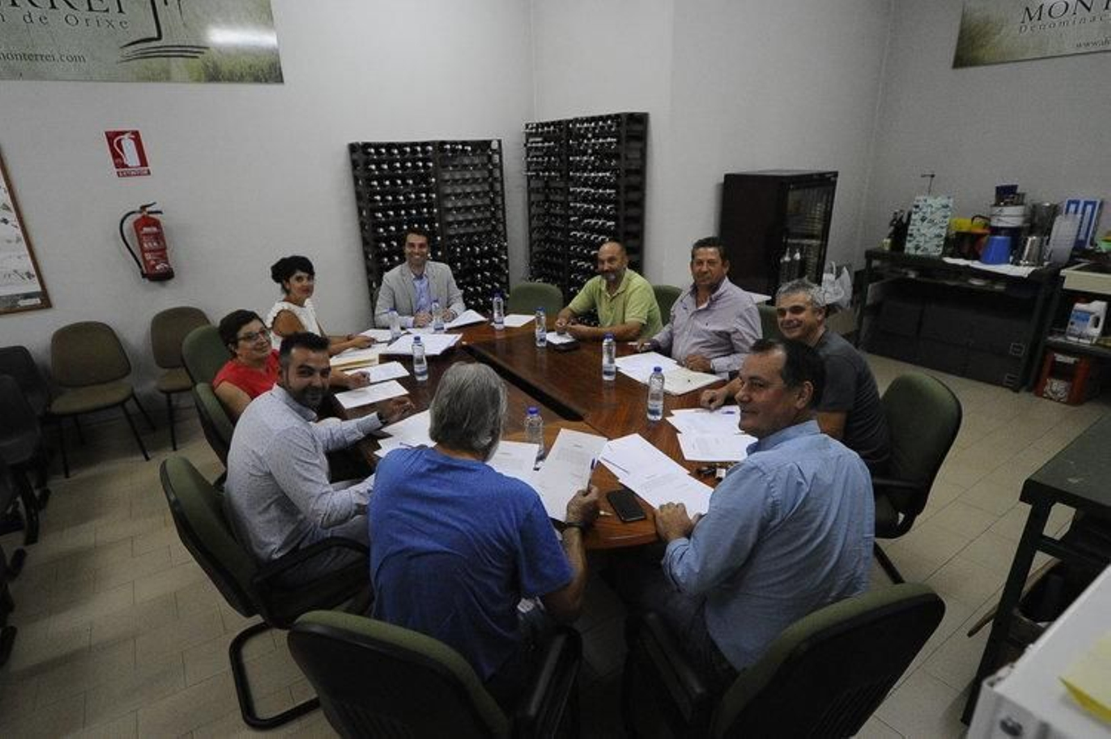 Un momento de la constitución del Pleno en el Concello Regulador de Monterrei