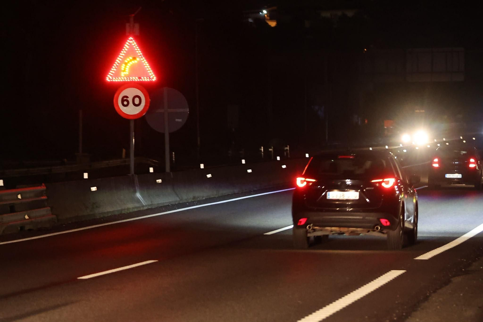 La nueva señalización en la autovía A-55