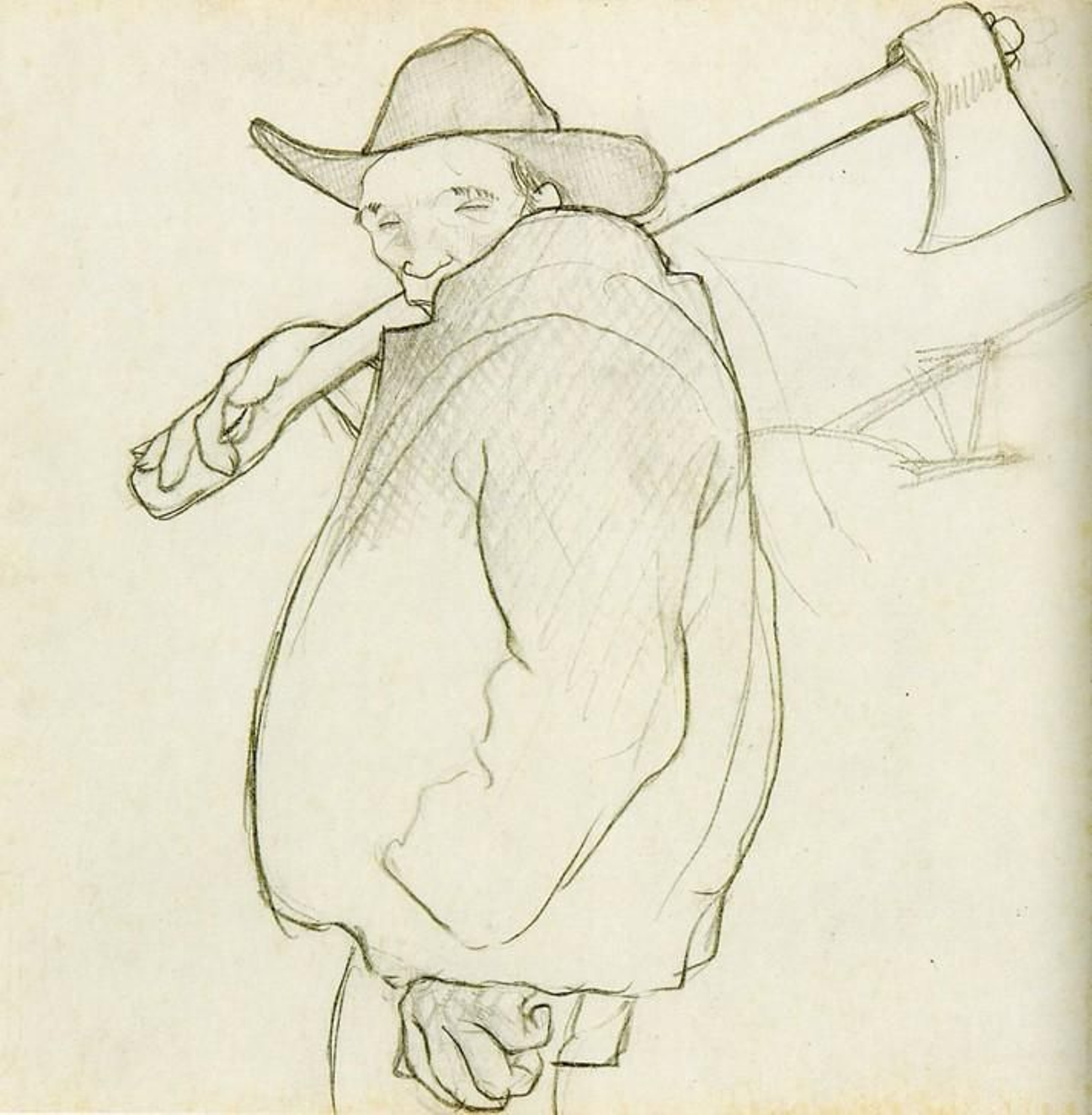 Una de las ilustraciones de la exposición de Castelao Grafista