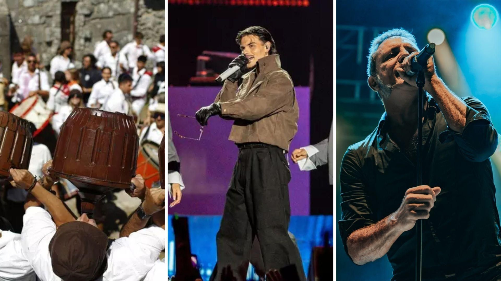 Festas do Monte de A Guarda y Abraham Mateo y M-Clan en directo.