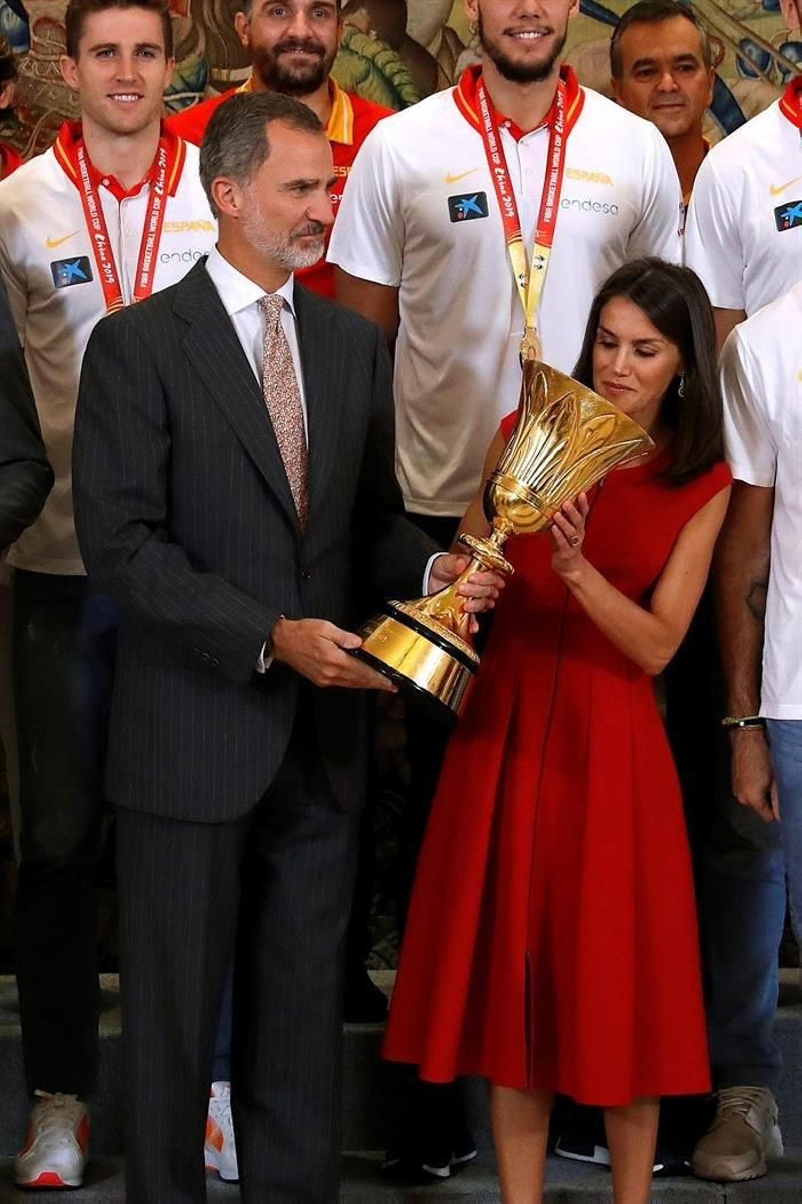 La celebración de la selección Española por el Mundial de Baloncesto