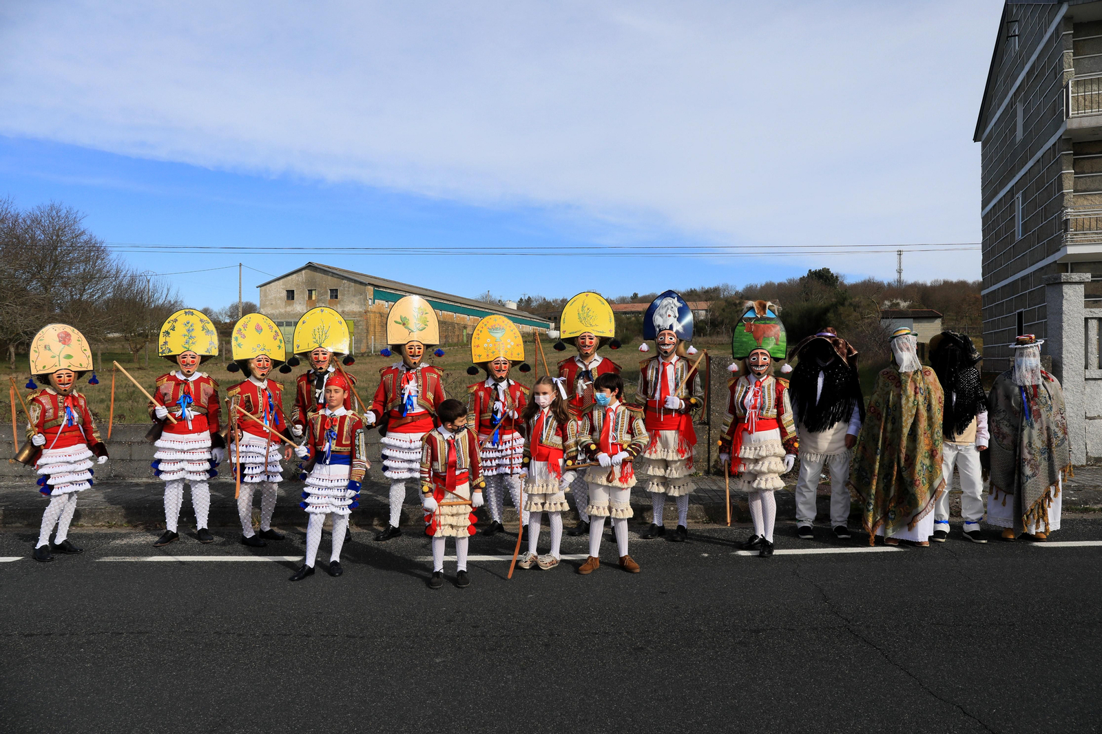 Desfile de entroido infantil en Cualedro. José Paz