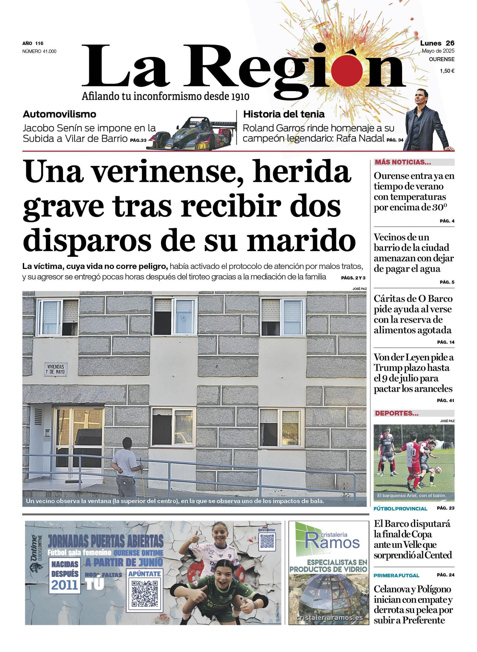 La portada de hoy.