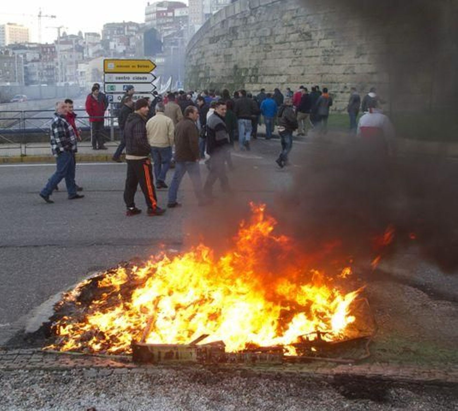 Las protestas de la flota de cerco Berbés // JV Landín