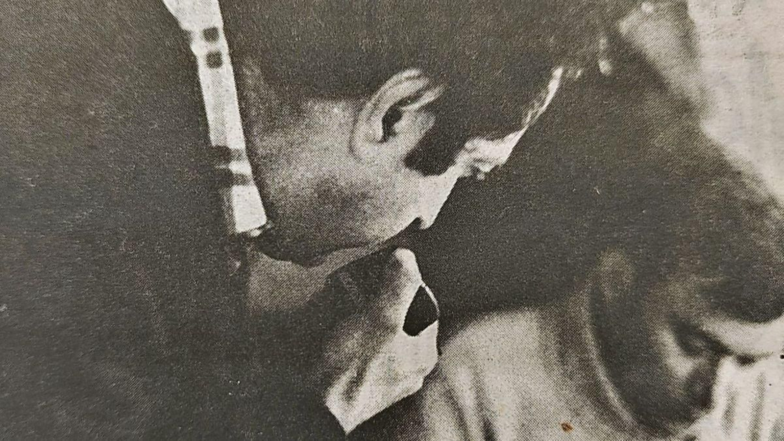 José Ventura y Manolo Ferrín operando en Manzaneda.