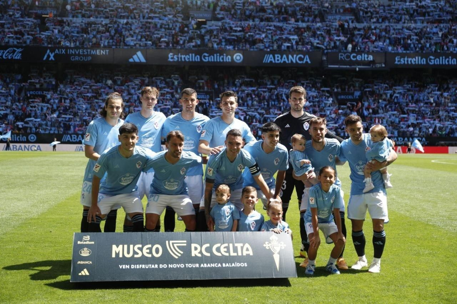 Once inicial del Celta ante el Valencia.