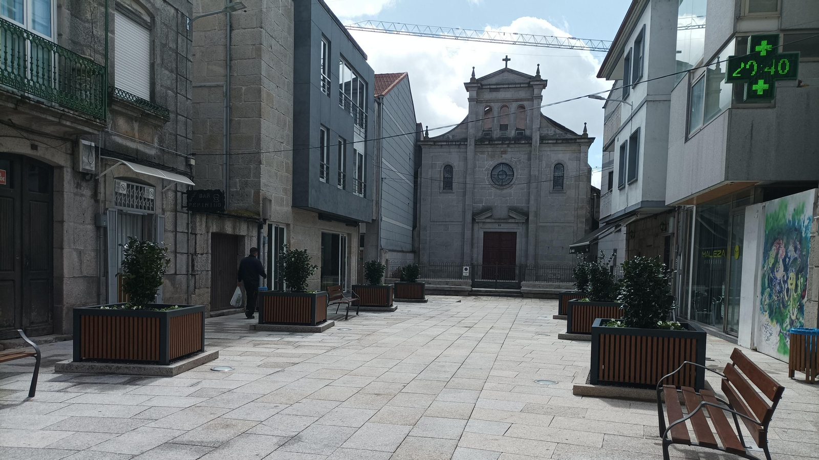 La renovada plaza limiana en una imagen reciente.