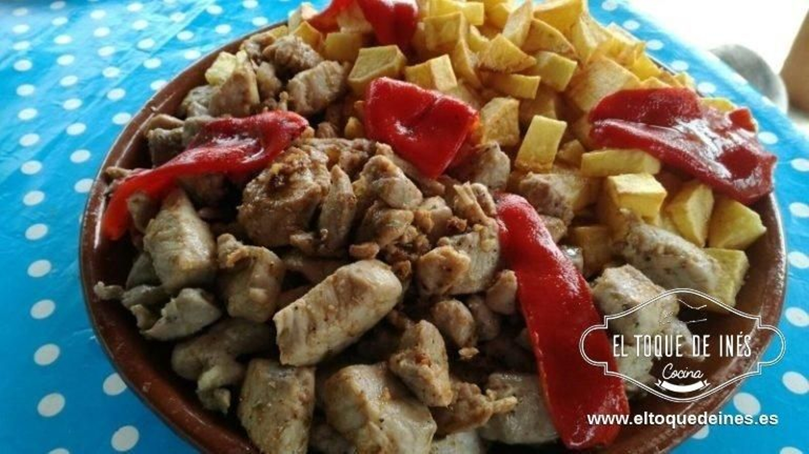 Raxo con patatas a la gallega