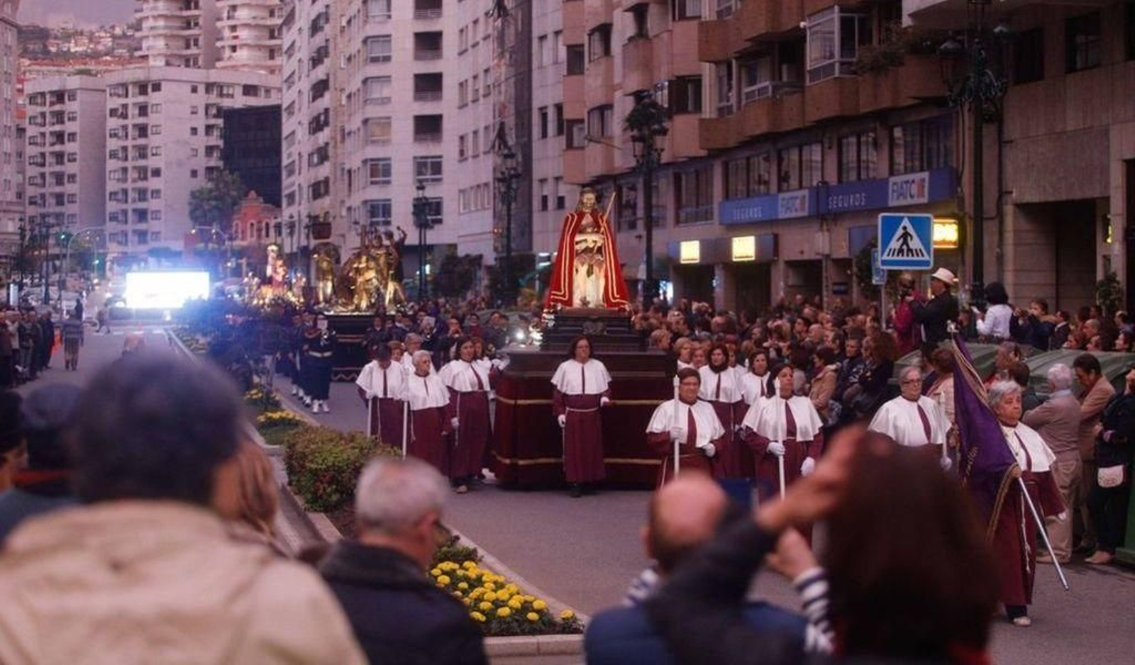 Uno de los pasos de la procesión de Semana Santa de 2019.
