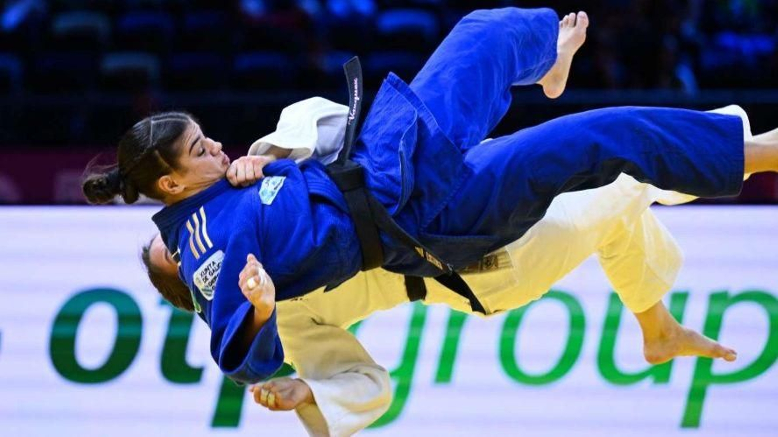 La viguesa Laura Vázquez, en su combate con Renata Zachova.