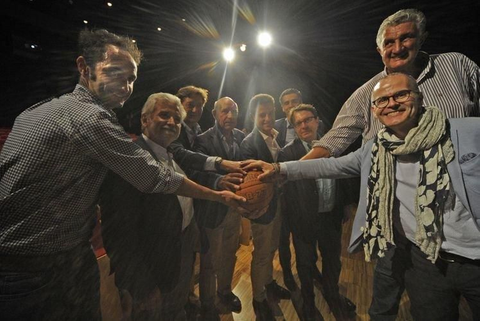 Presentación de la Copa Galicia de baloncesto, este martes en el Auditorio municipal de Ourense. (MARTIÑO PINAL)