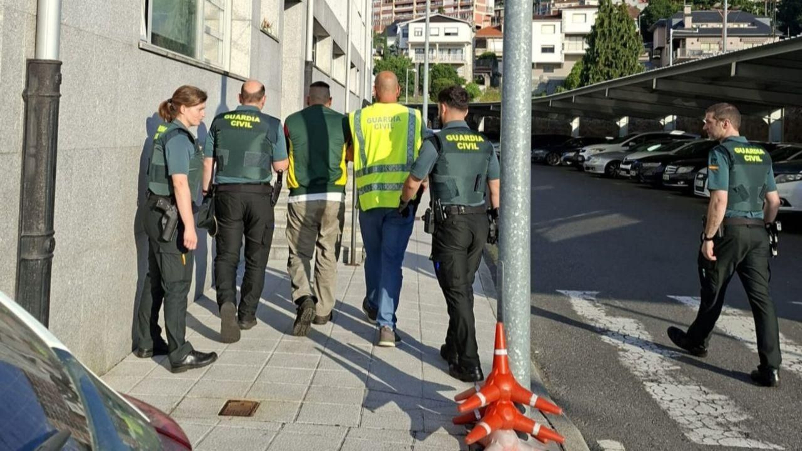 La Guardia Civil detuvo al hombre en Ponte Caldelas este jueves por la mañana.