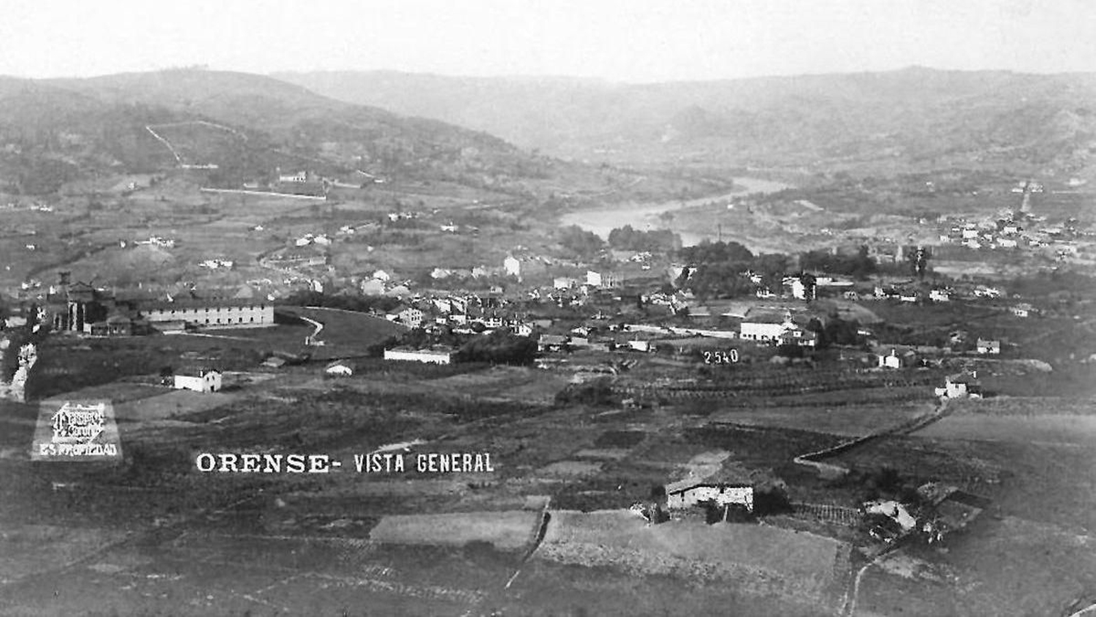 Vista general desde Montealegre (¿postal de Ferrer?).