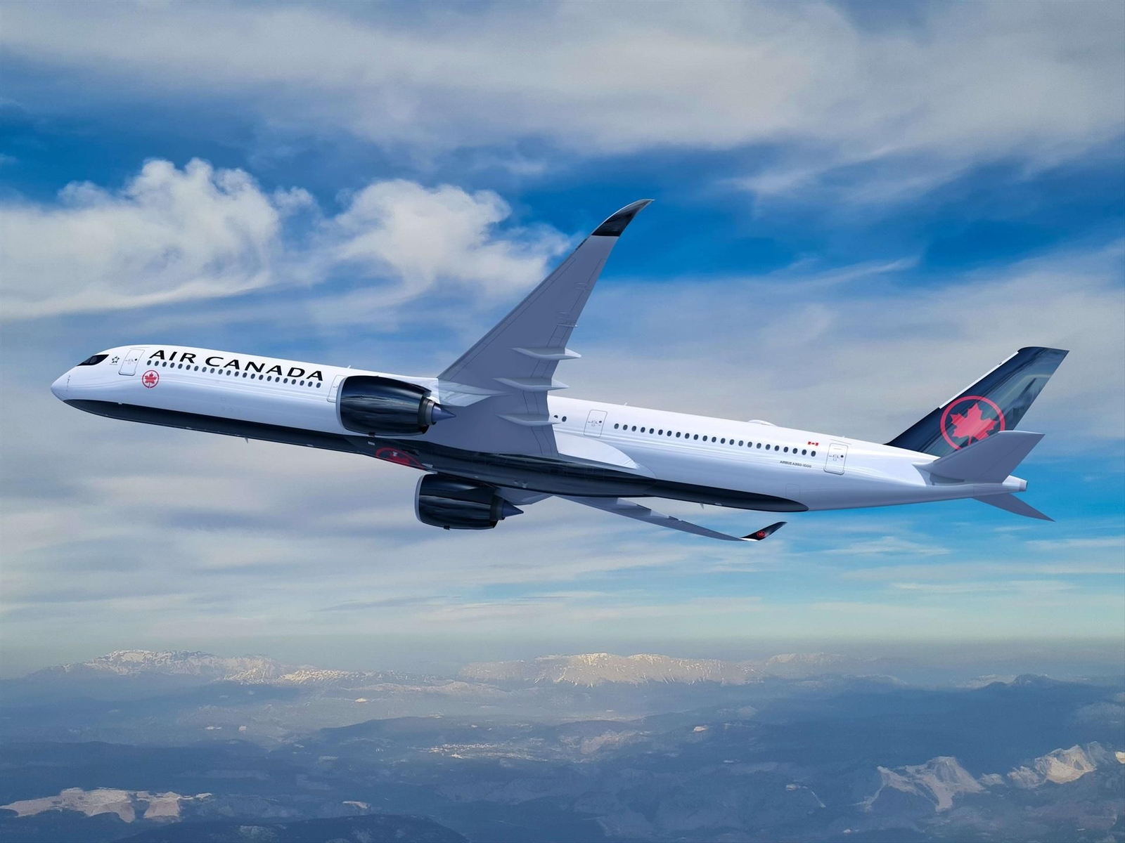Un avión de Air Canada fabricado por Airbus