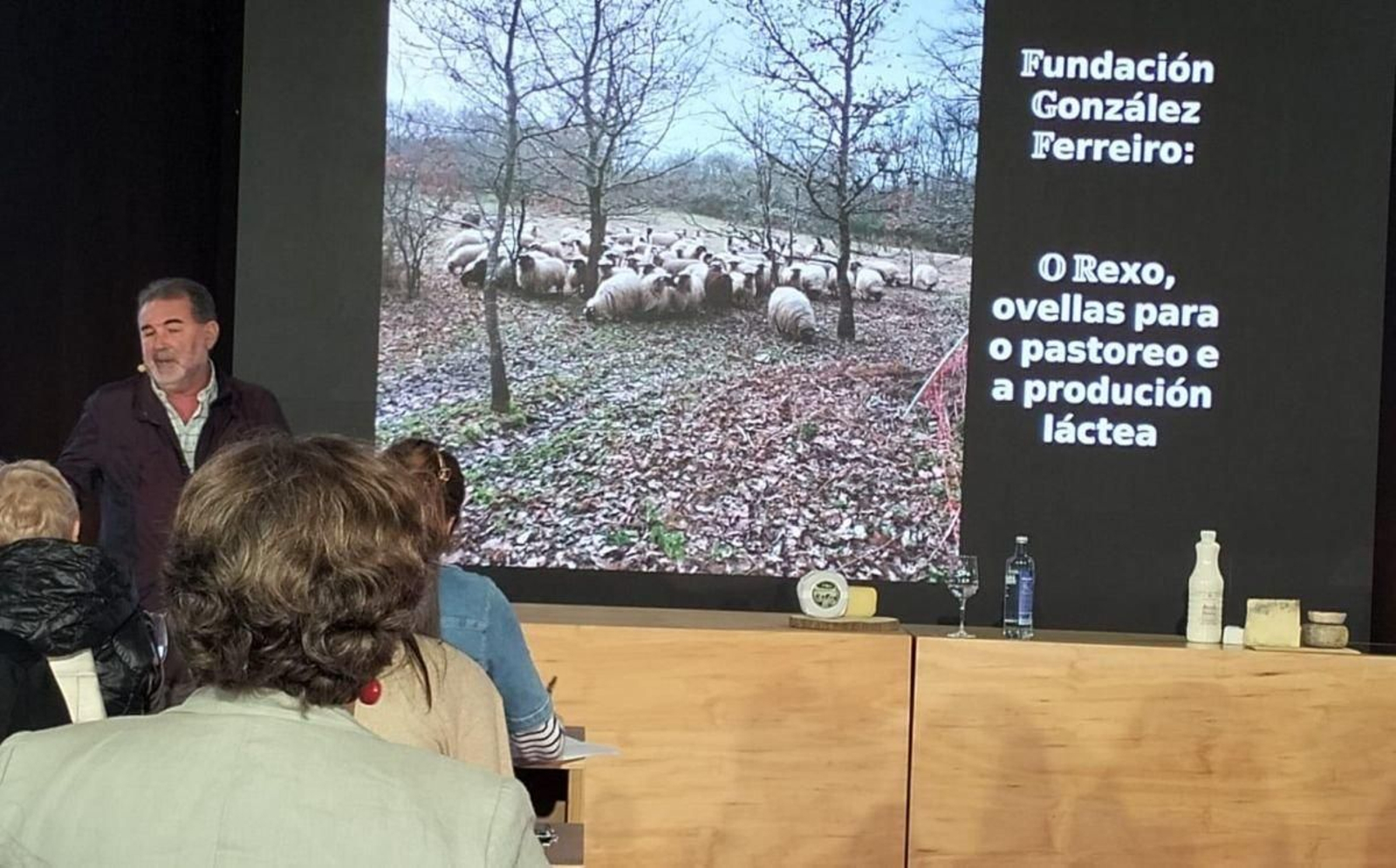 Anxo Quintana, gerente del Ecoespazo O Rexo de Allariz, en el Fórum Gastronómico.