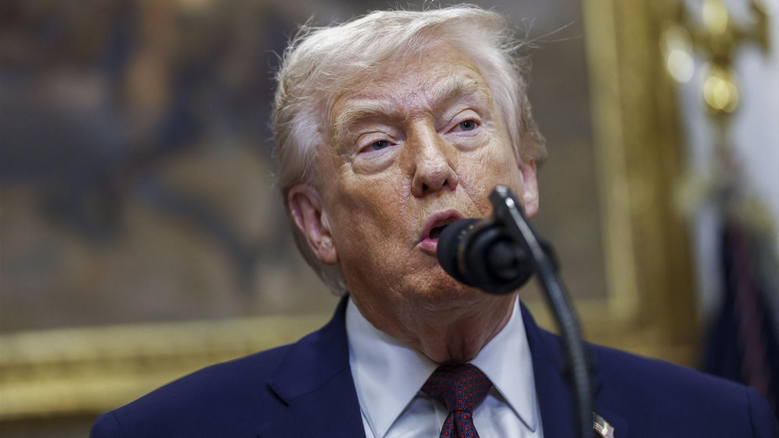 Donald Trump, presidente de Estados Unidos, durante un evento en la Casa Blanca.