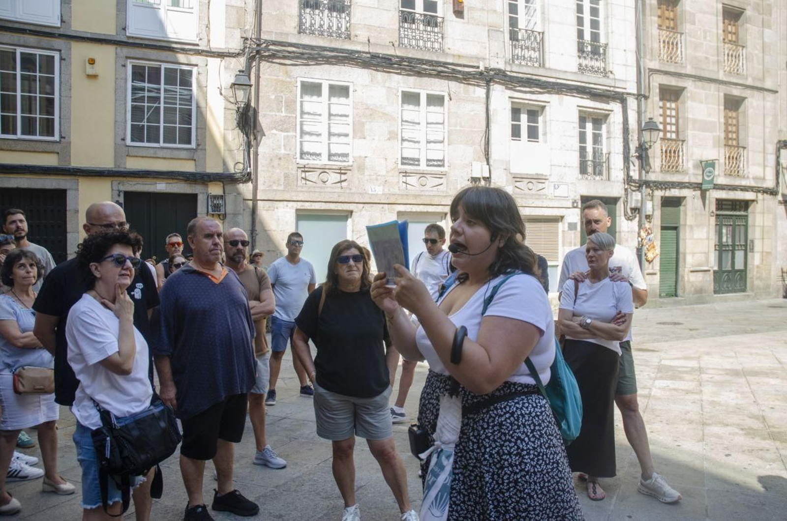 Uxía Novoa durante su explicación.