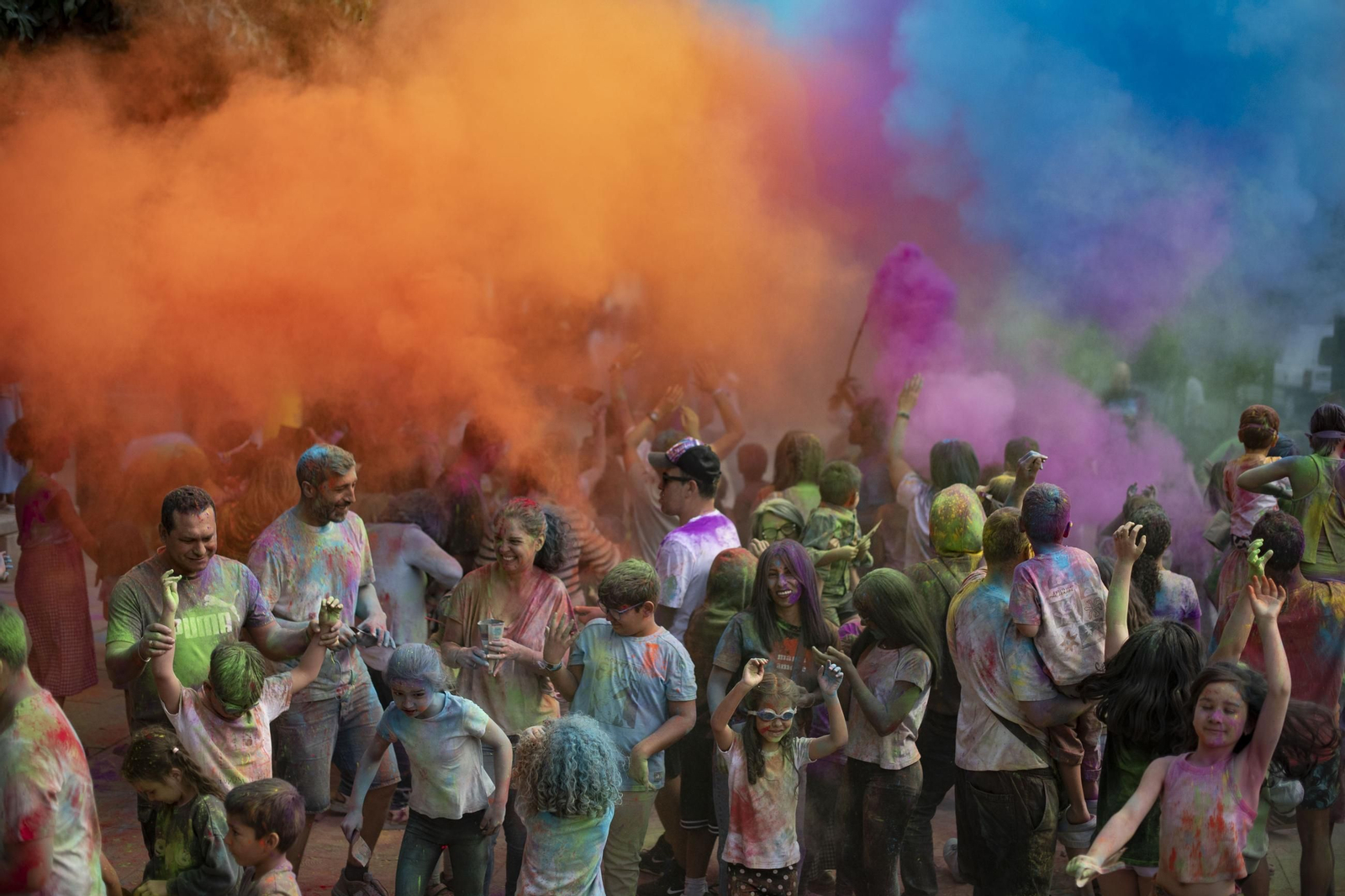 Galería | La fiesta de colores en Xinzo en imágenes