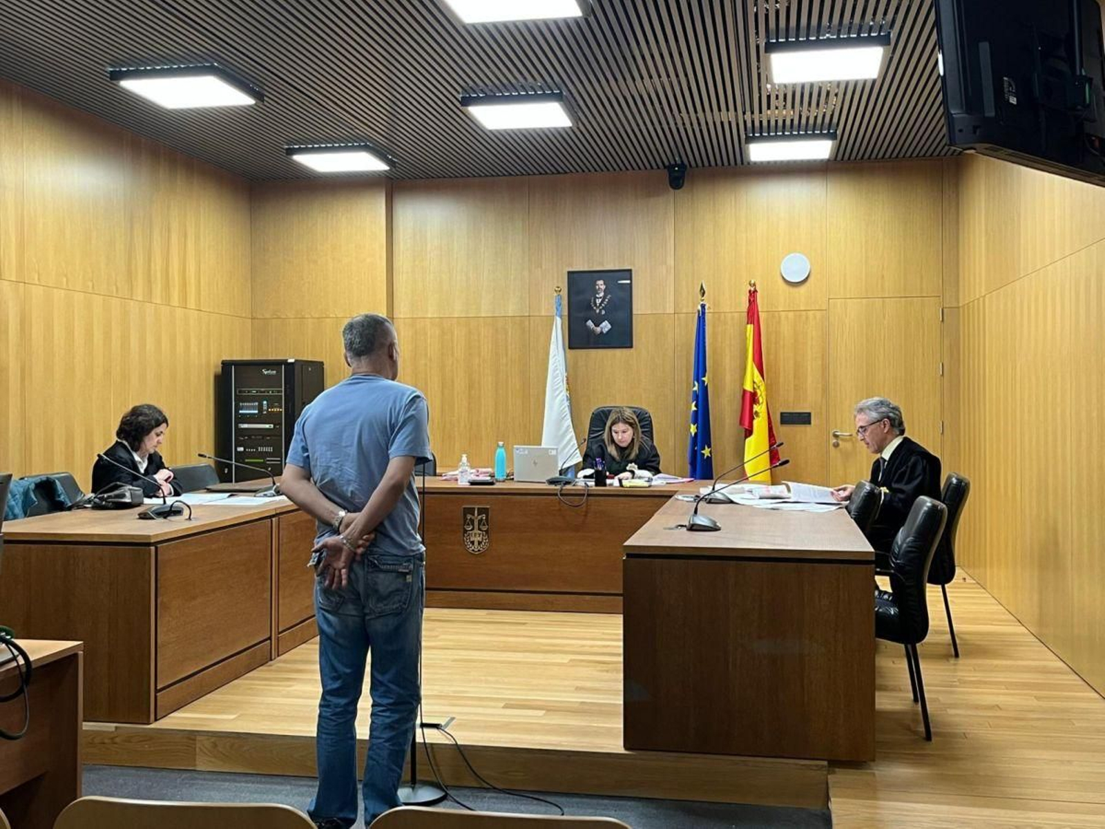 Jorge A.M., este martes en el Penal 2.