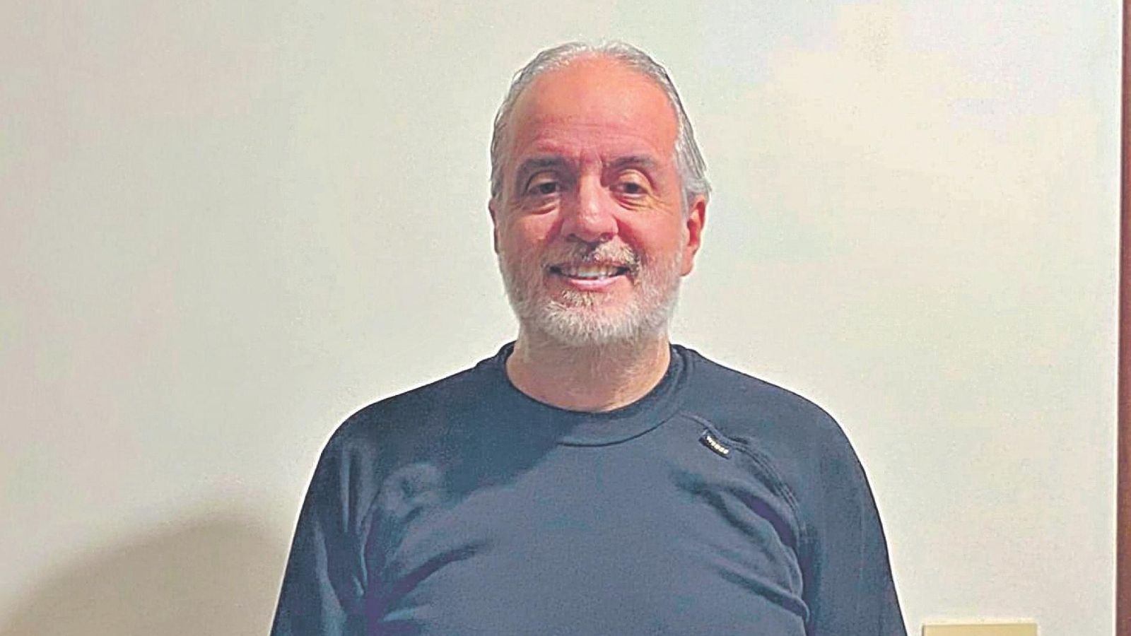 Odilo Enríquez en su casa en Verea