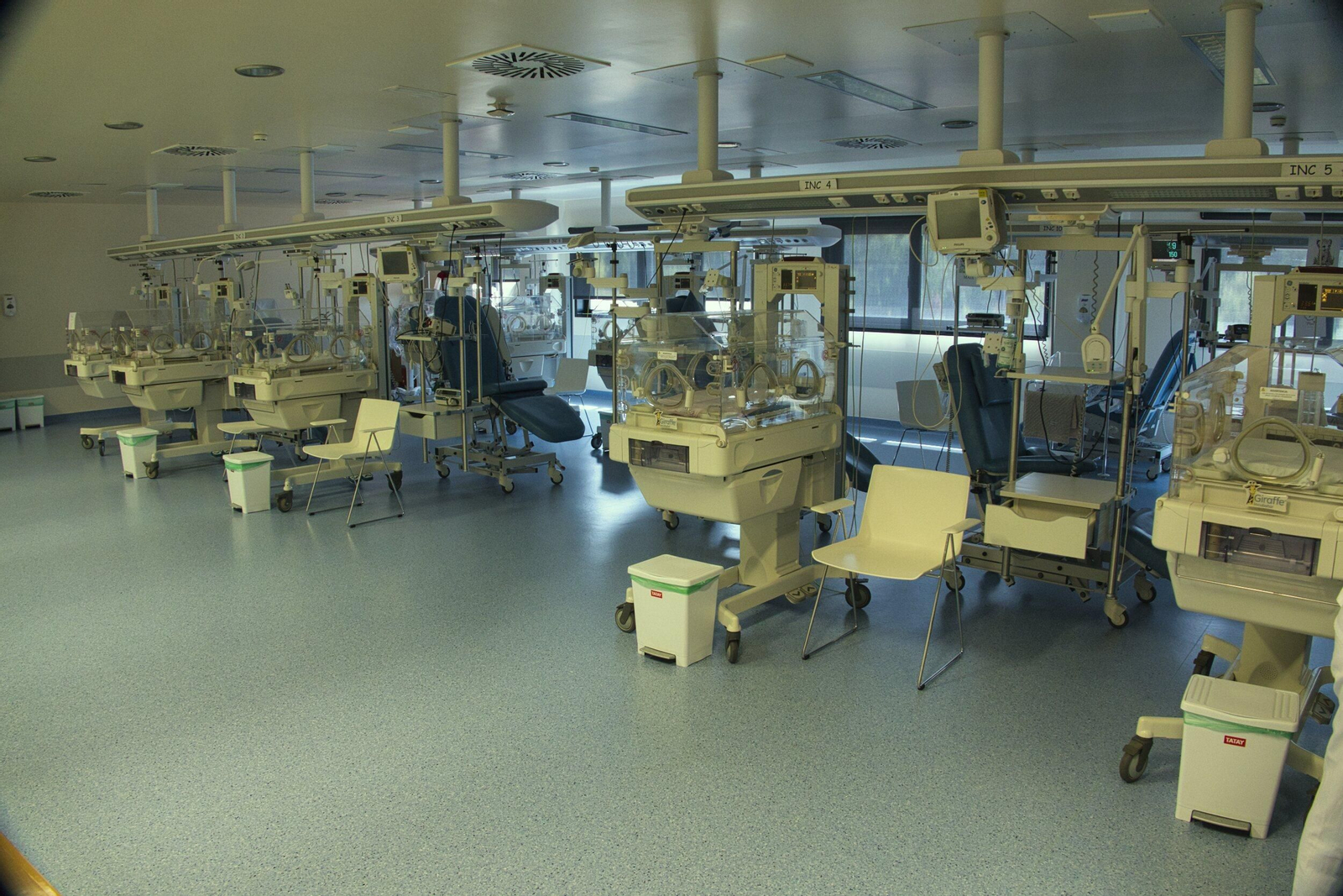 La Unidad de Cuidados Intensivos Neonatal del Hospital Álvaro Cunqueiro.