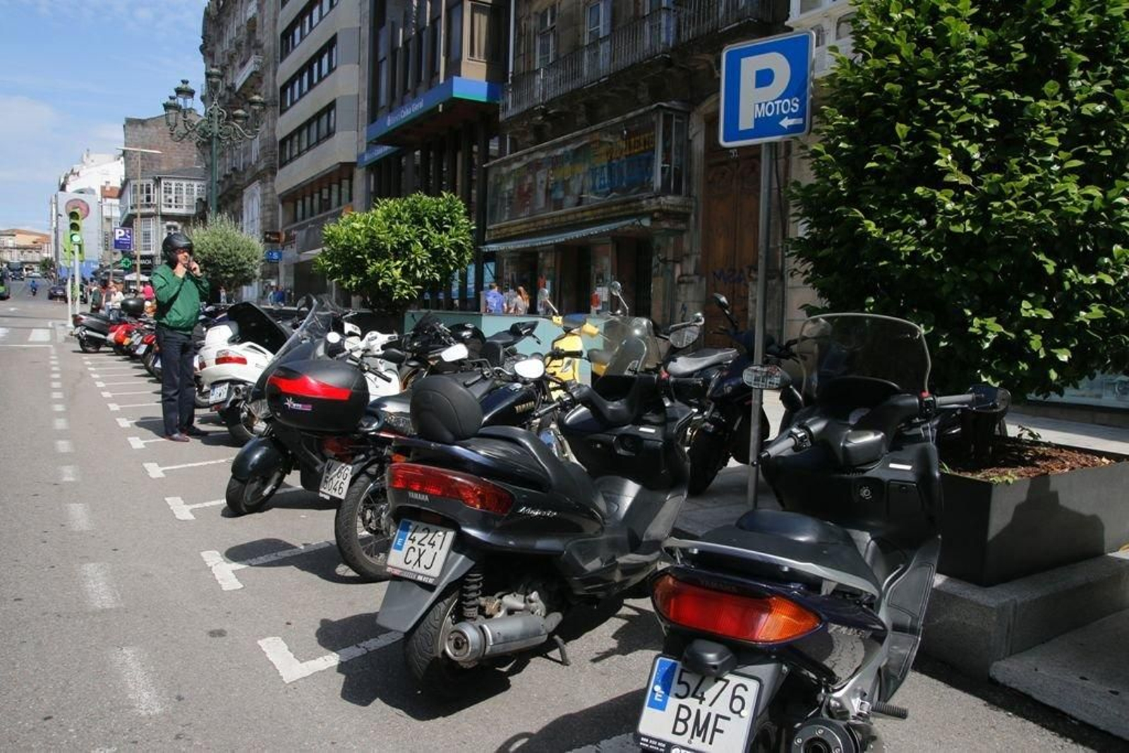 Uno de los aparcamientos en la céntrica Policarpo Sanz