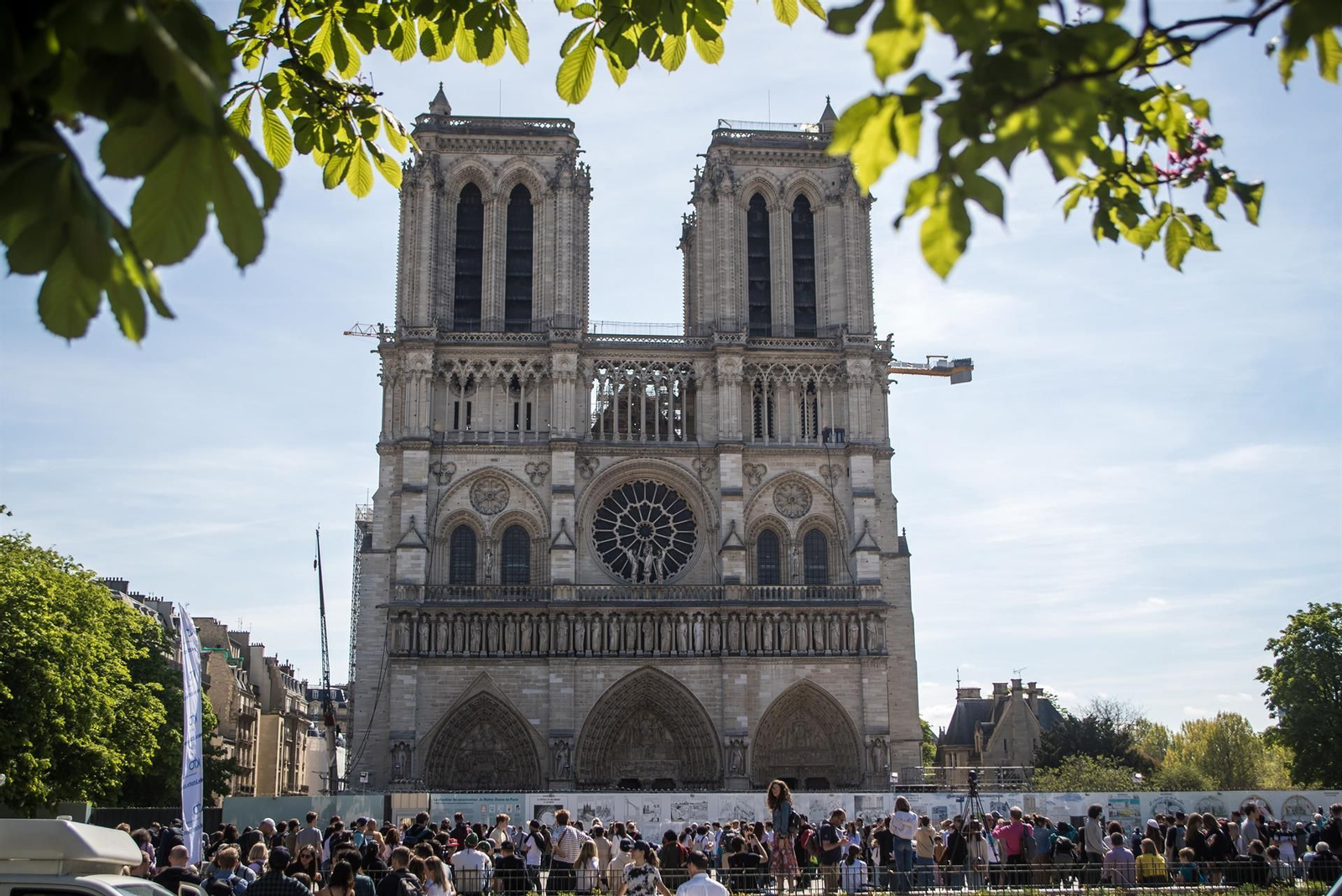 Estado actual de la catedral de Notre Dame de París. // EFE