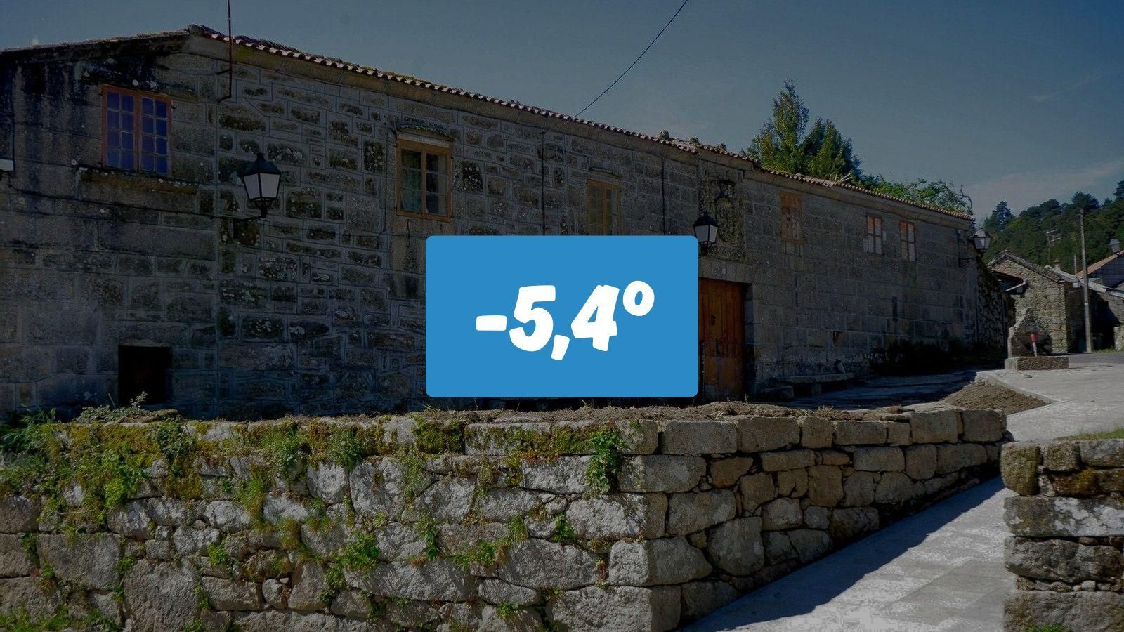 Este pueblo ourensano marca la mínima de toda España: -5,4ºC