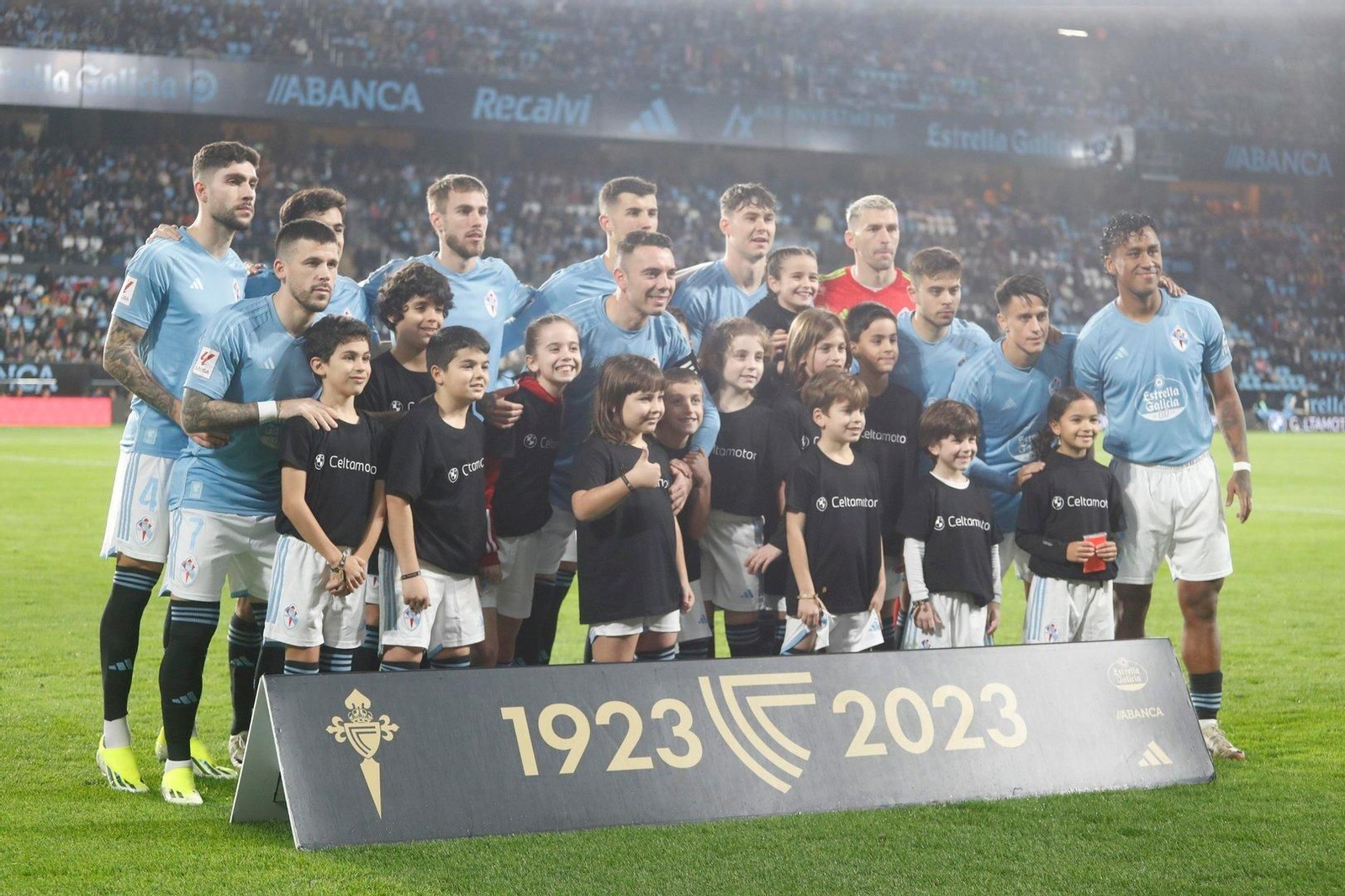 El once titular del Celta.