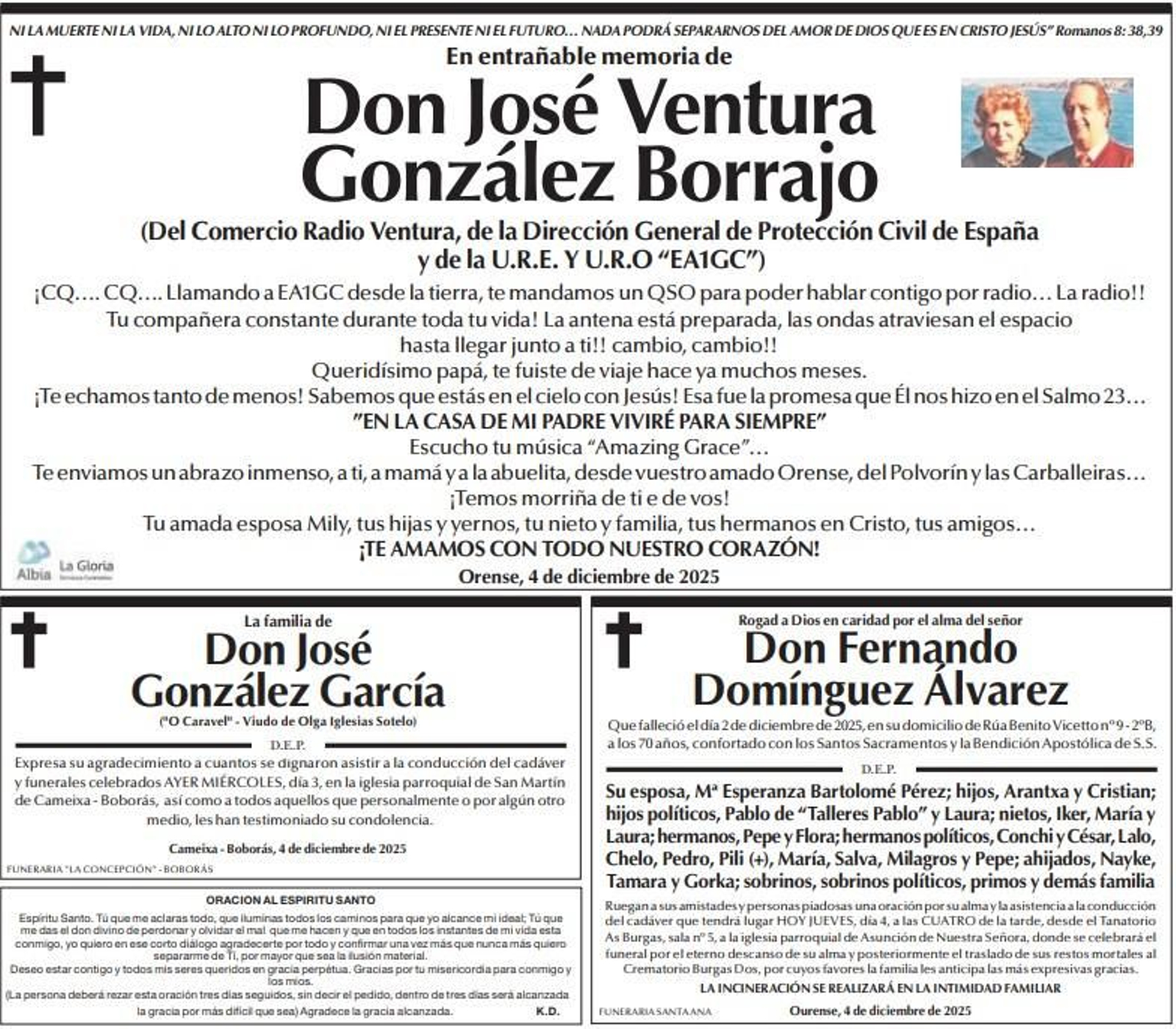 Las despedidas de este jueves