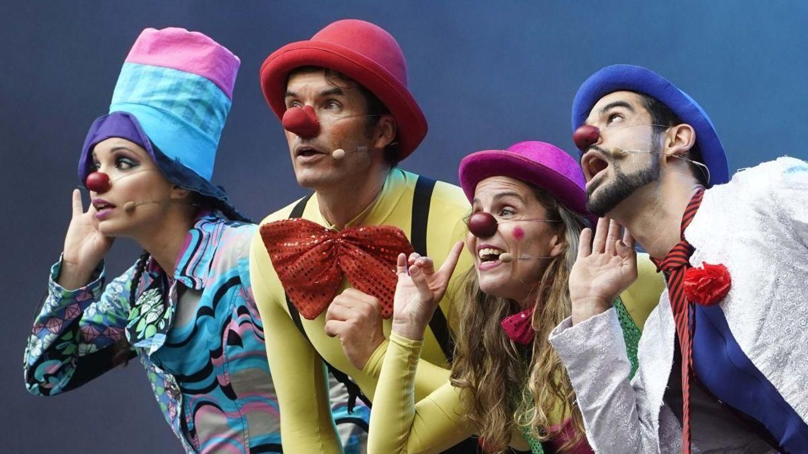 Uno de los momentos de la actuación del “Payaso Tallarín” ayer en Castrelos.