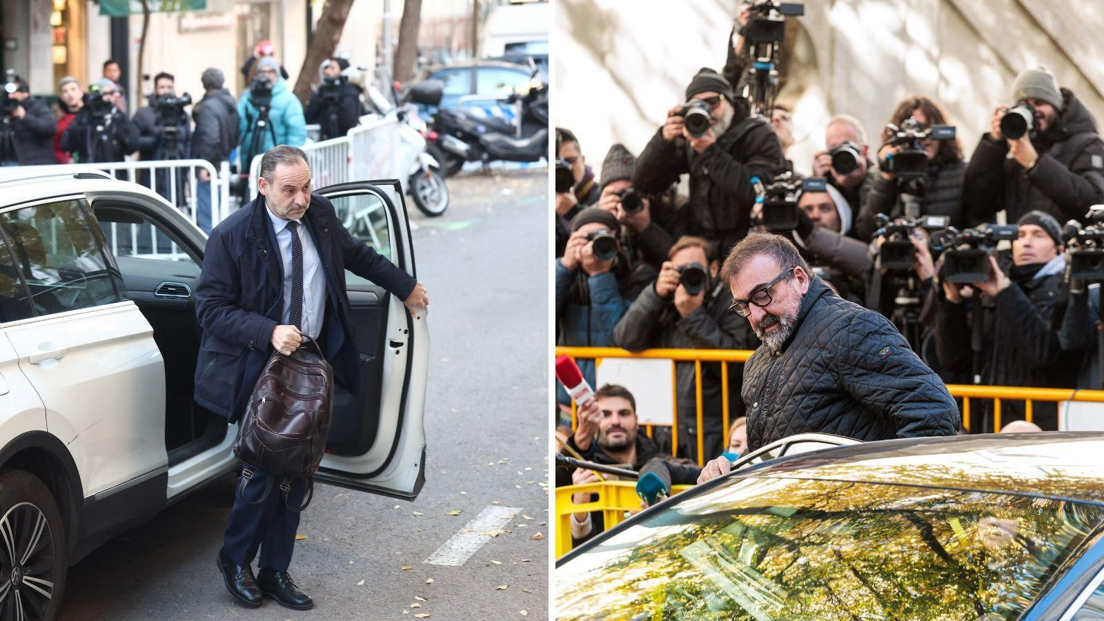 El exministro José Luis Abalos y Koldo García en su llegada al Supremo.