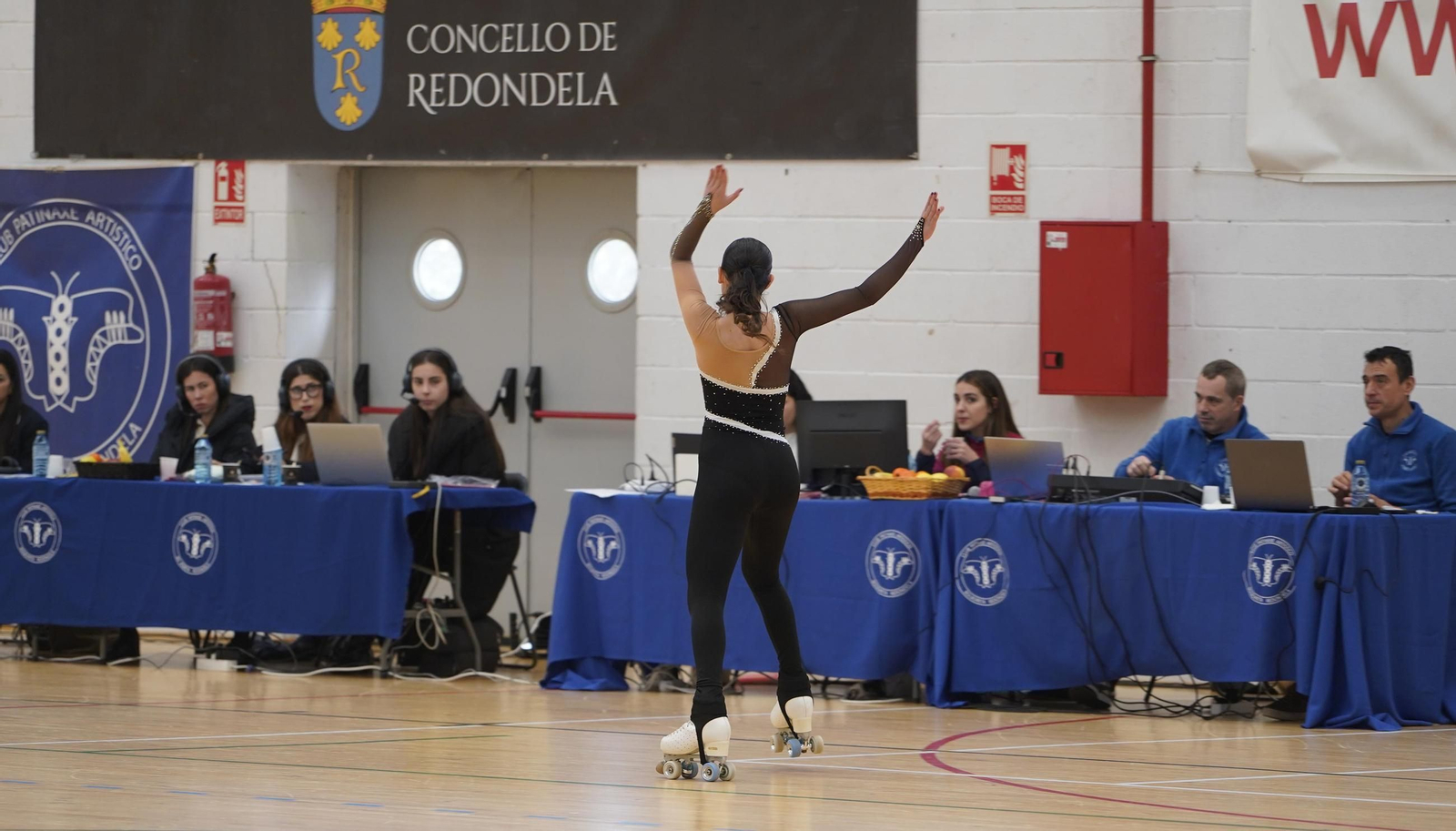 Galería | El patinaje gallego se exhibe en Redondela