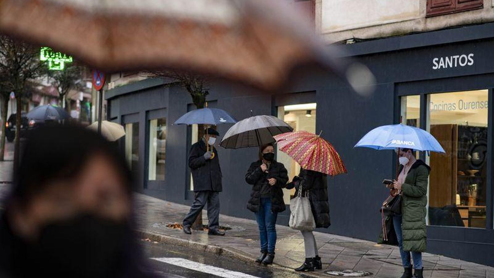 Ourense. 20/01/2021. Entrada del temporal de lluvia y viento en Ourense. Foto: Xesús Fariñas