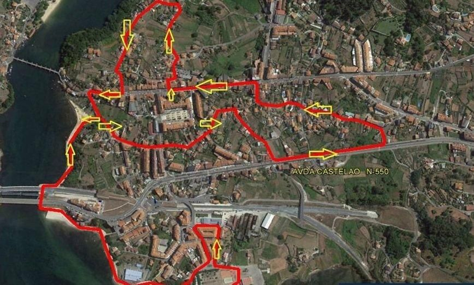 Recorrido de la quinta edición de la Carrera da Ostra de este año.