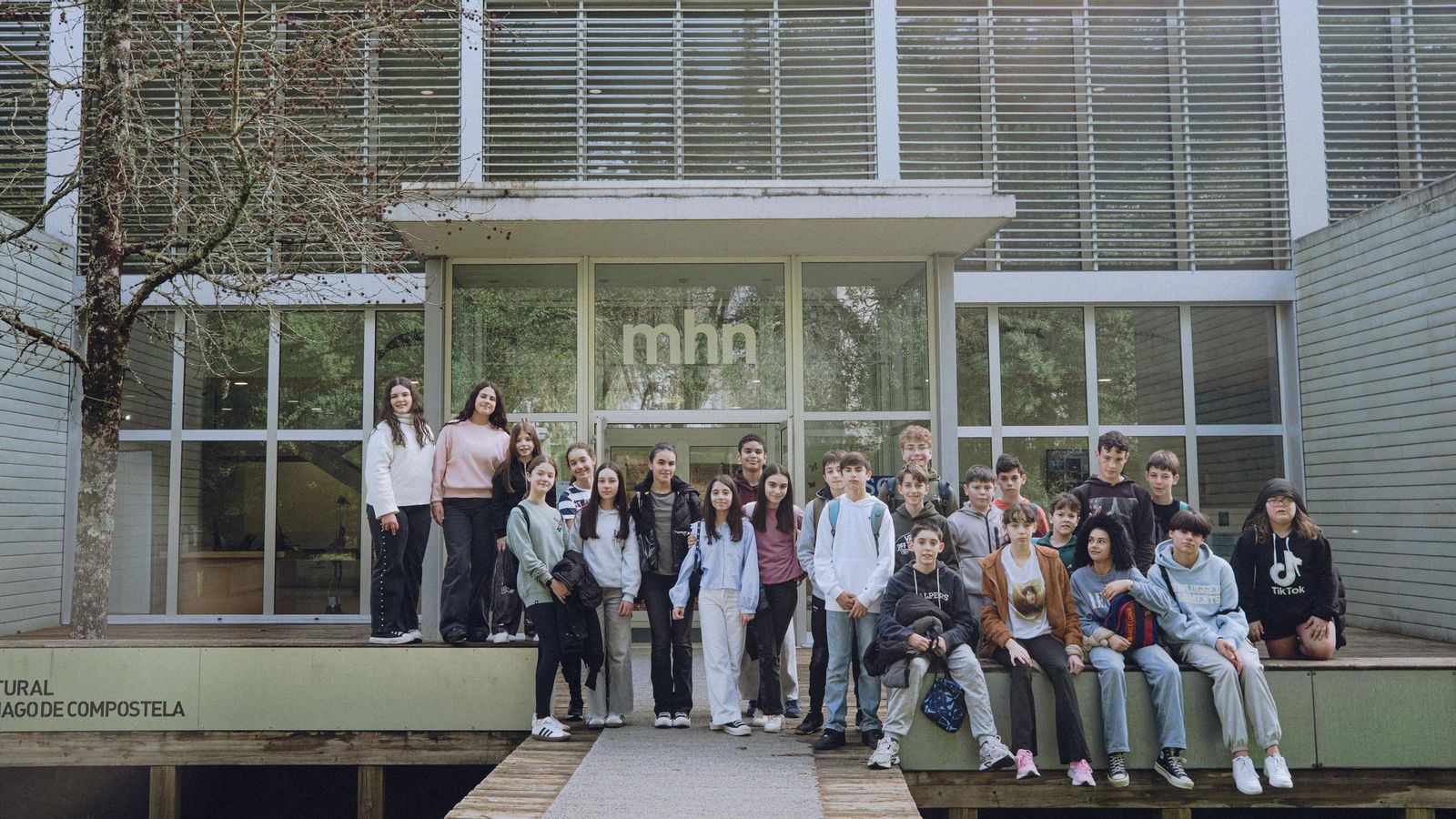 Visita do IES Xermán Ancochea a Santiago de Compostela