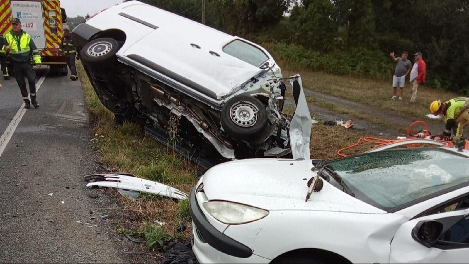 Imagen del accidente mortal en Curtis