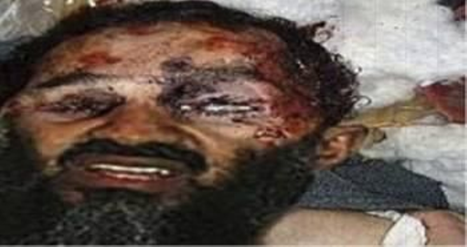 Una imagen del cadáver de Osama bin Laden captada por la televisión paquistaní
