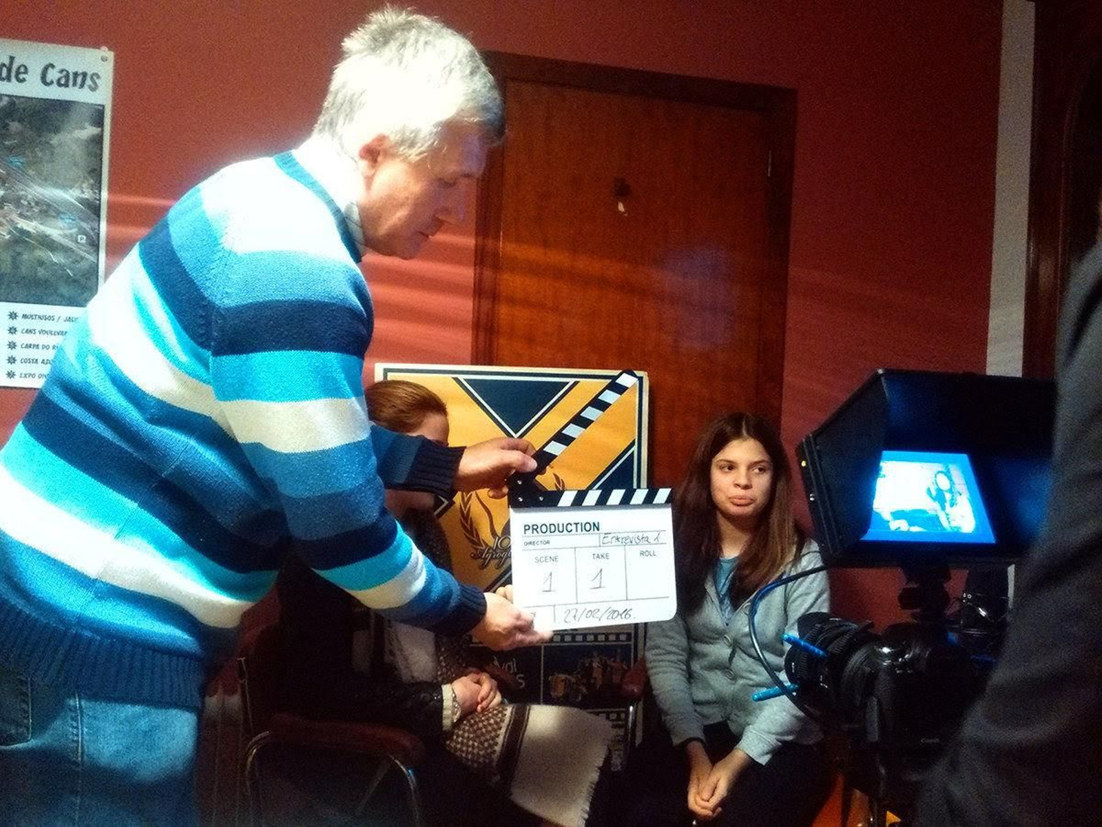 Vecinos aprenden a 'hacer cine'.