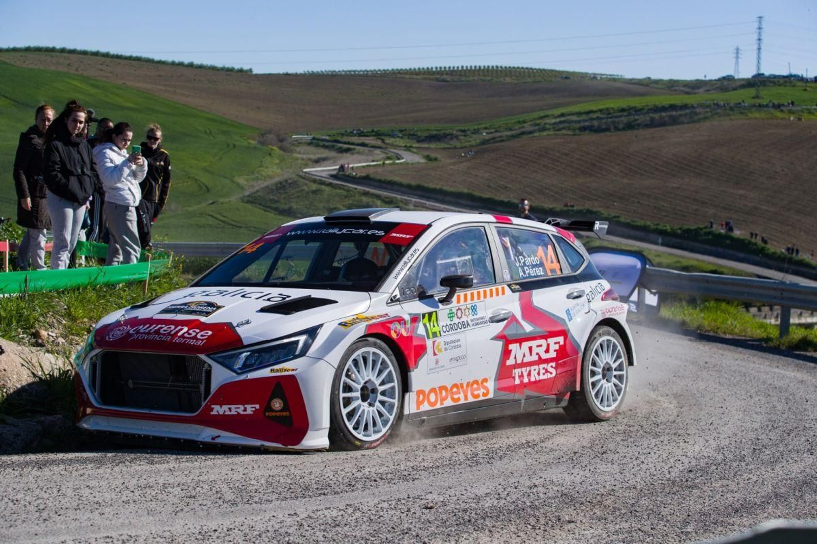 Javier Pardo y Adrián Pérez, en uno de los tramos.