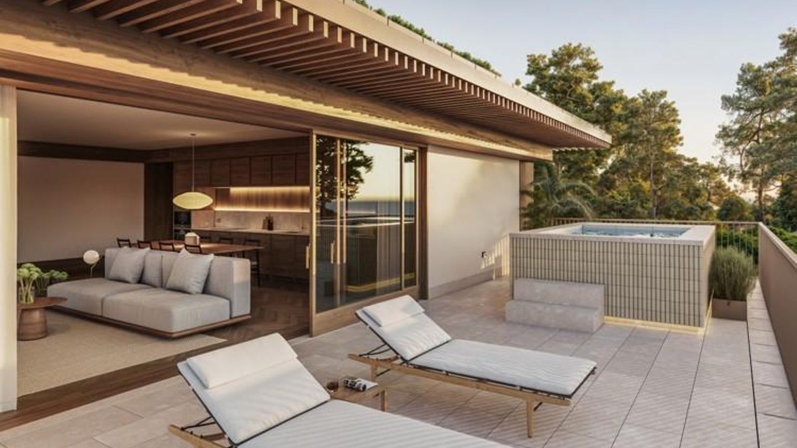 Imagen comercial del nuevo desarrollo residencial en Comporta