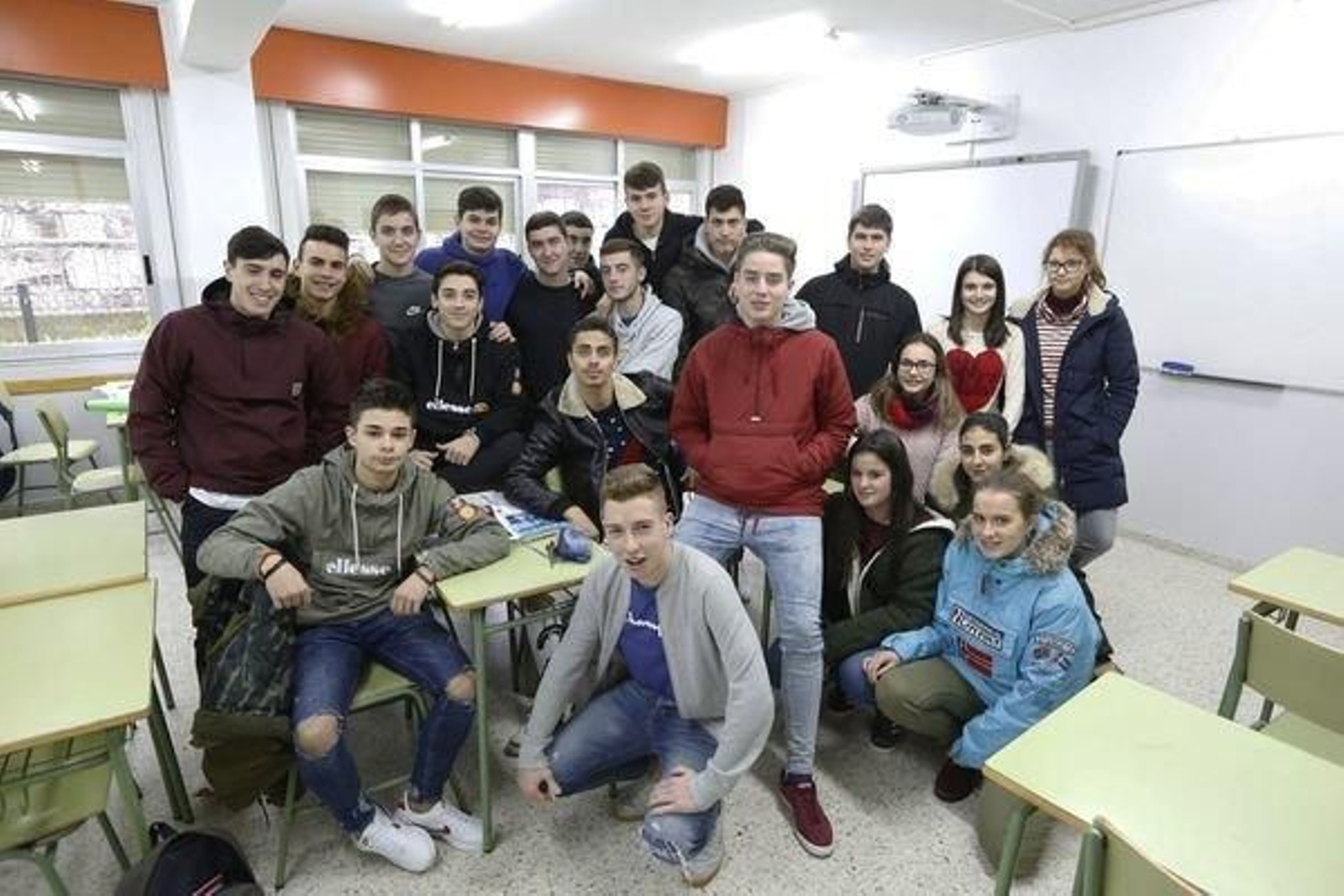 Ourense. 09/01/18. Reportaxe do Xornal Escolar sobre o Ies Eduardo Blanco Amor.
1º de Bacharelato.
Foto: Xesús Fariñas