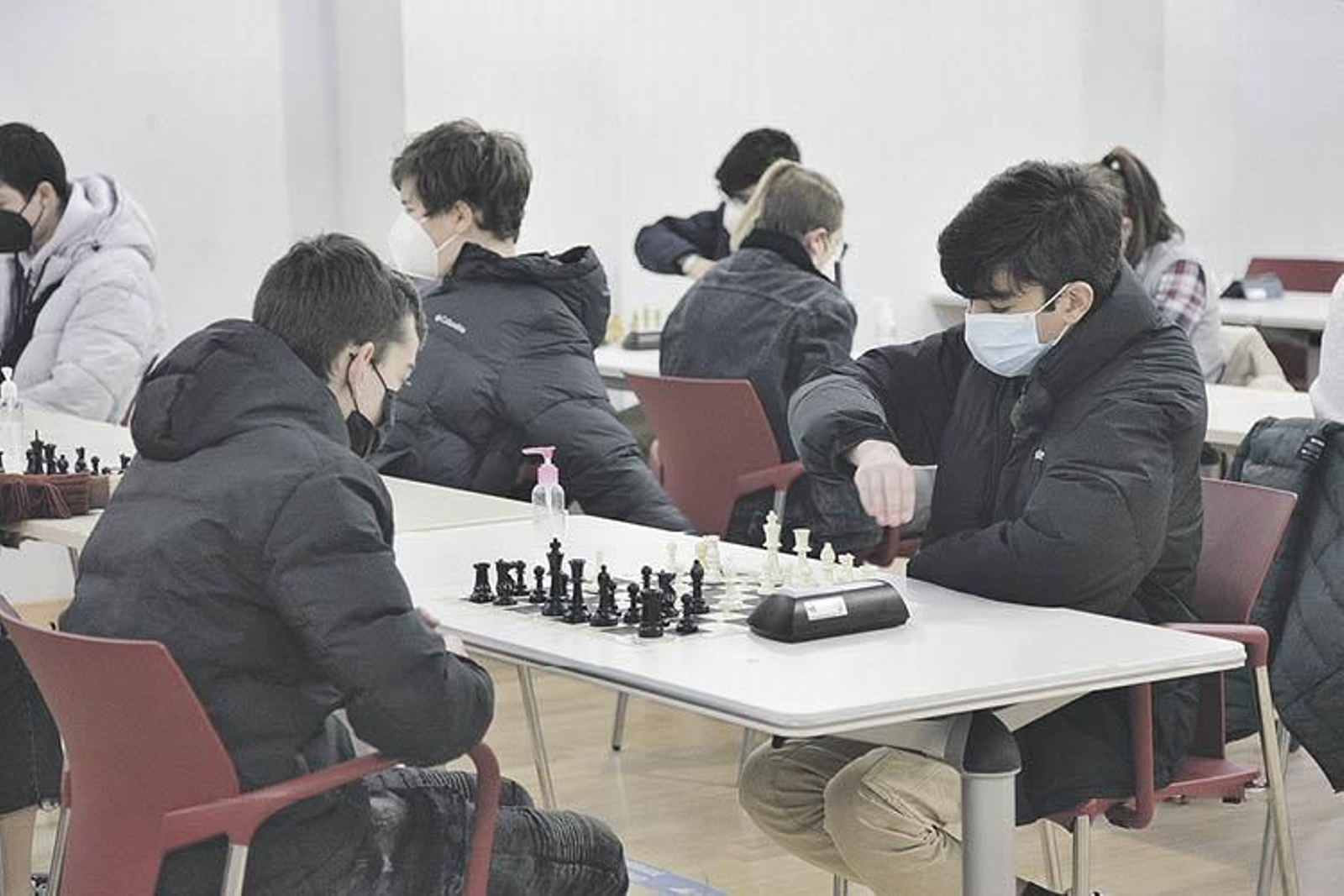 A toda partida en el Centro Cívico de A Cuña.