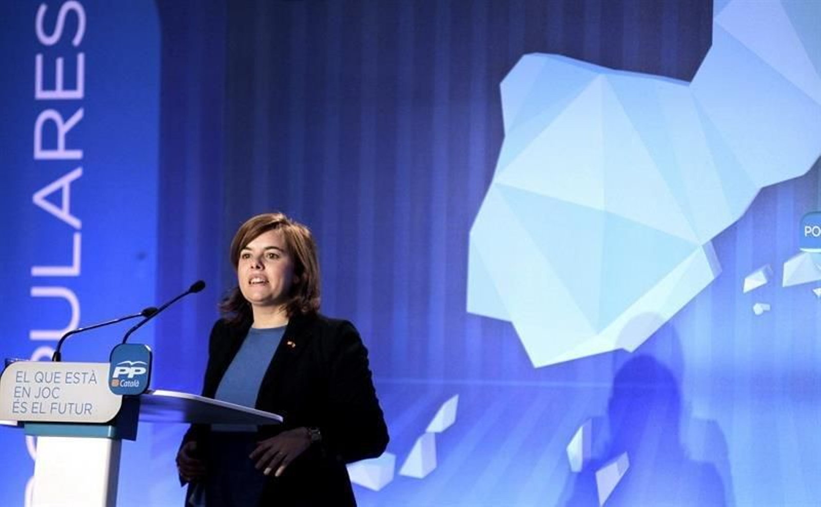 Soraya Sáenz de Santamaría, este viernes. (EFE)