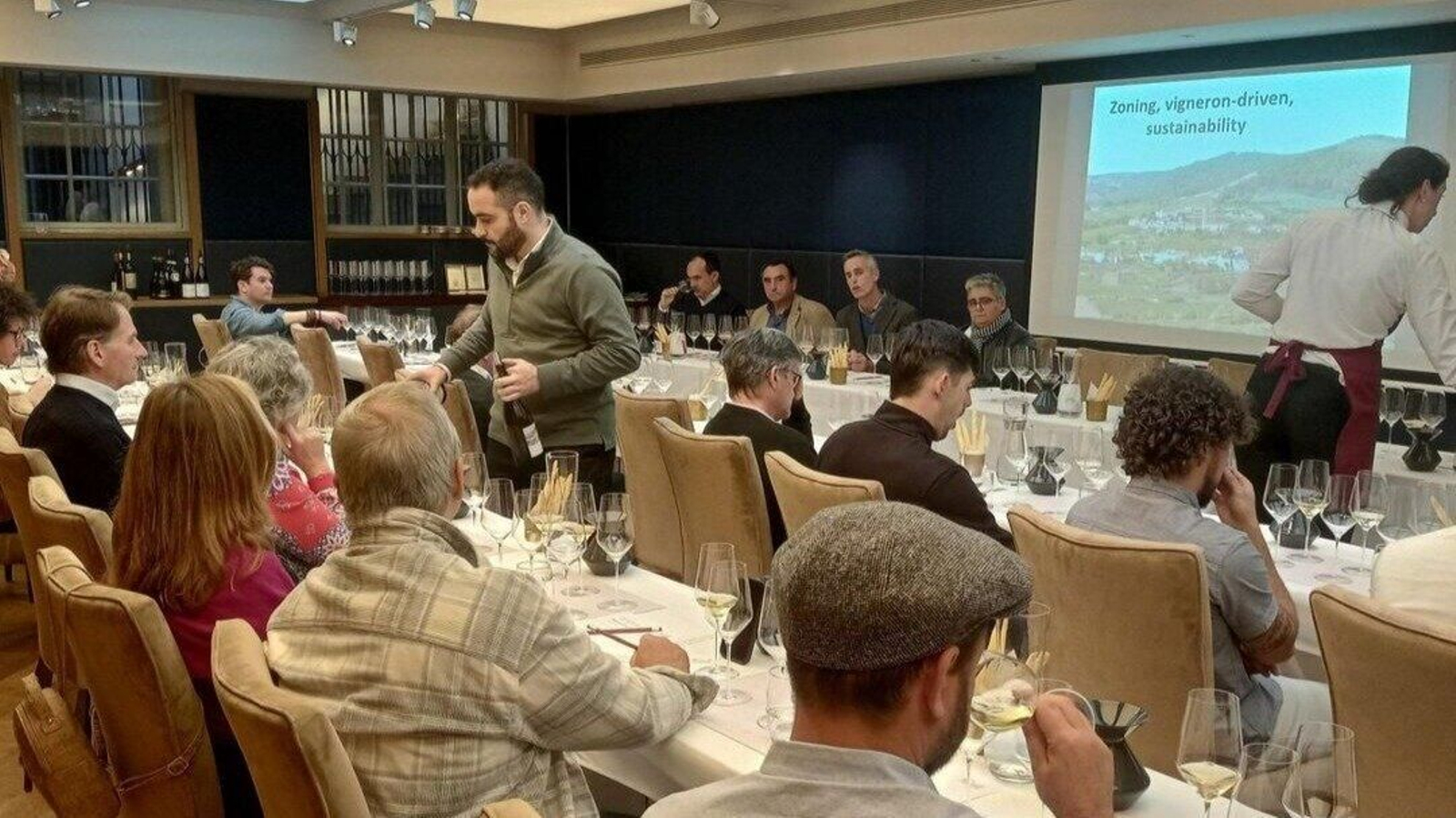 Cata organizada por la Asociación de Colleiteiros el pasado 19 de noviembre, en Londres.