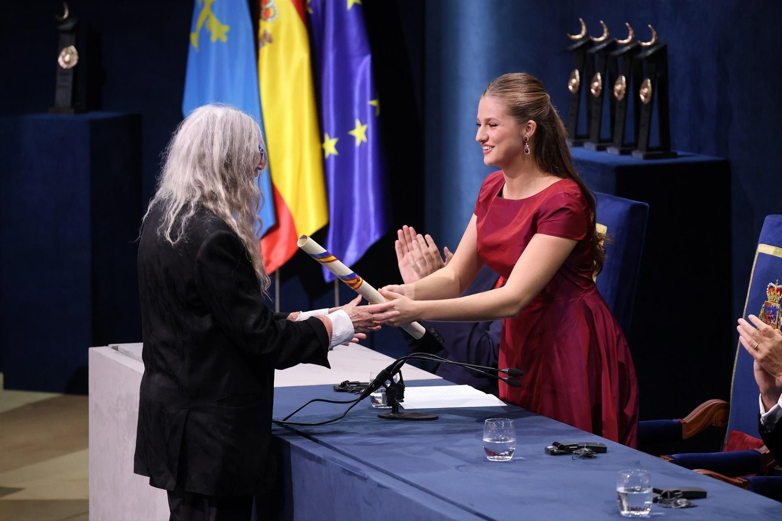 Galería | Jóvenes, democracia y un mensaje de unión; los temas que protagonizan la ceremonia de los Premios Princesa de Asturias